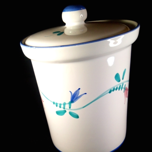 Hand Painted Ceramic Canister Group - Picture 10 of 13